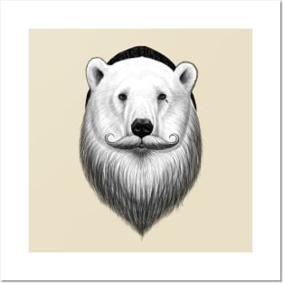 bearded polar bear Posters and Art